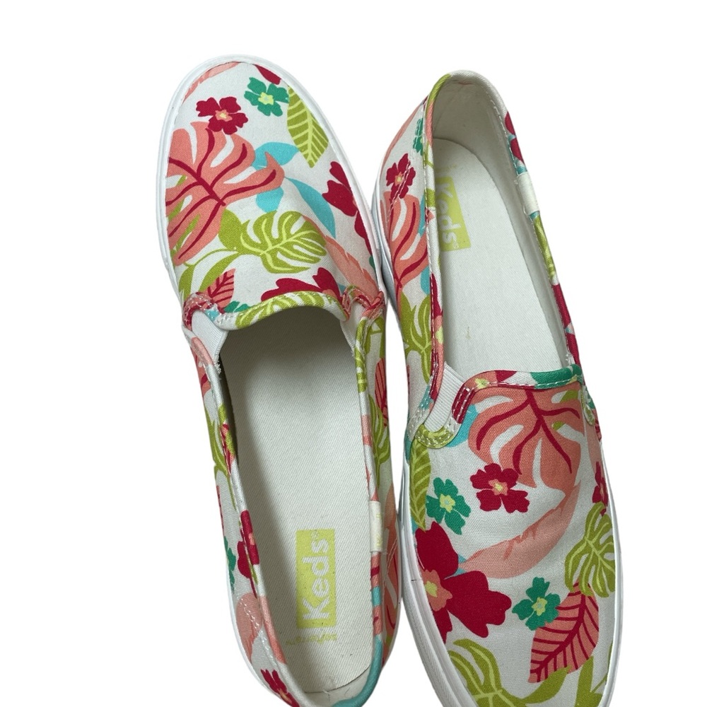 Keds Double Decker Tropical Print- Never Worn - Size 8.5- beautiful! - Picture 4 of 4